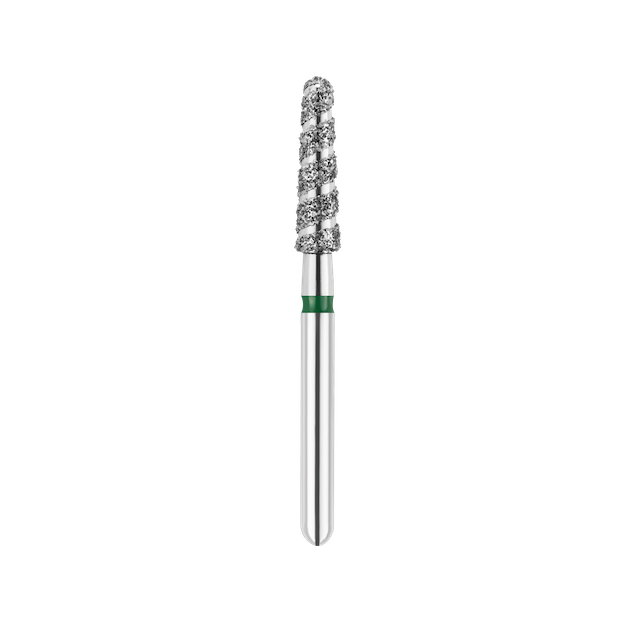 SpiralKool Diamond Turbo Cutting Bur 856T-022C, Round End Taper, Super Coarse, 5/pk