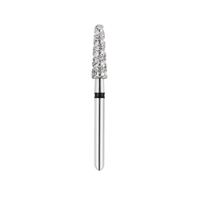SpiralKool Diamond Turbo Cutting Bur 856T-023SC, Round End Taper, Super Coarse, 5/pk