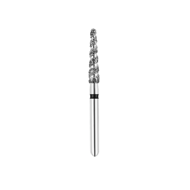 SpiralKool Diamond Turbo Cutting Bur 856LT-018SC, Round End Taper Long, Super Coarse, 5/pk