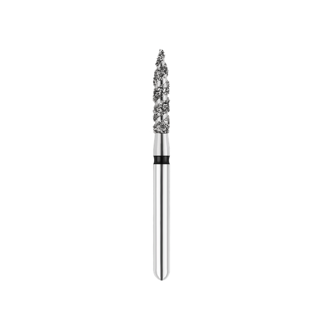 SpiralKool Diamond Turbo Cutting Bur 862T-014SC, Flame, Super Coarse, 5/pk