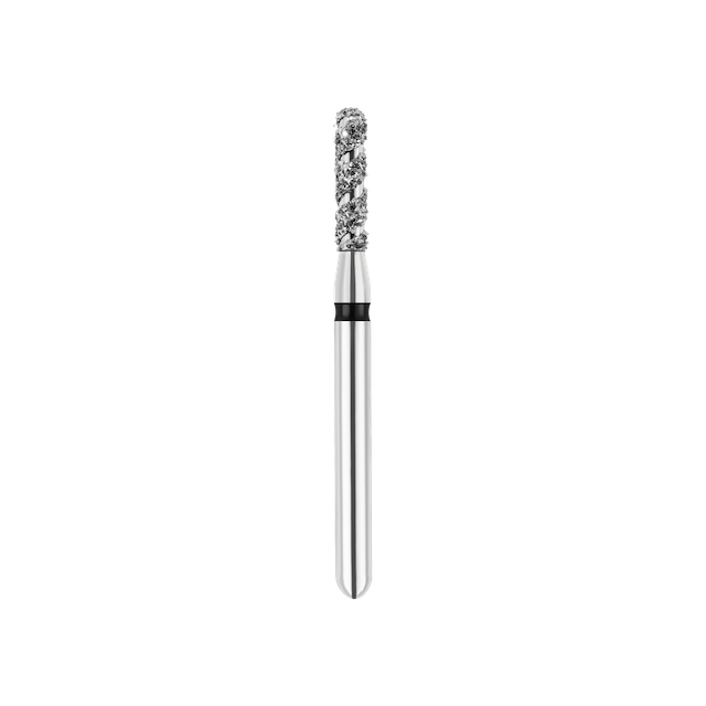 SpiralKool Diamond Turbo Cutting Bur 880T-012SC, Round End Cylinder, Coarse, 5/pk