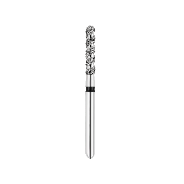 SpiralKool Diamond Turbo Cutting Bur 881T-014SC, Round End Cylinder, Coarse, 5/pk