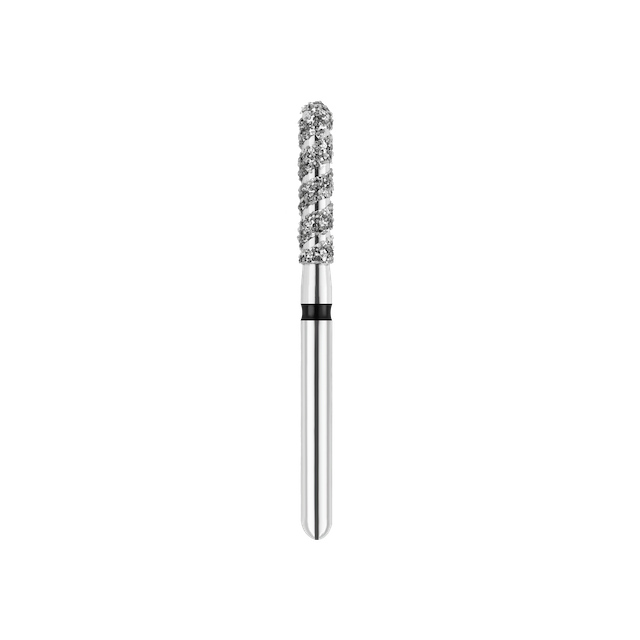 SpiralKool Diamond Turbo Cutting Bur 881T-016SC, Round End Cylinder, Super Coarse, 5/pk