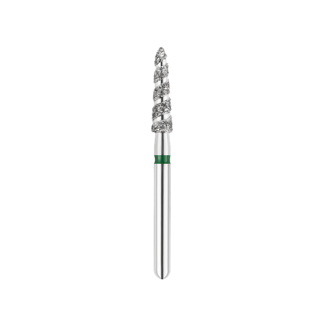 SpiralKool Diamond Turbo Cutting Bur 885KT-020C, Modified Beveled Flat Fissure, Coarse, 5/pk