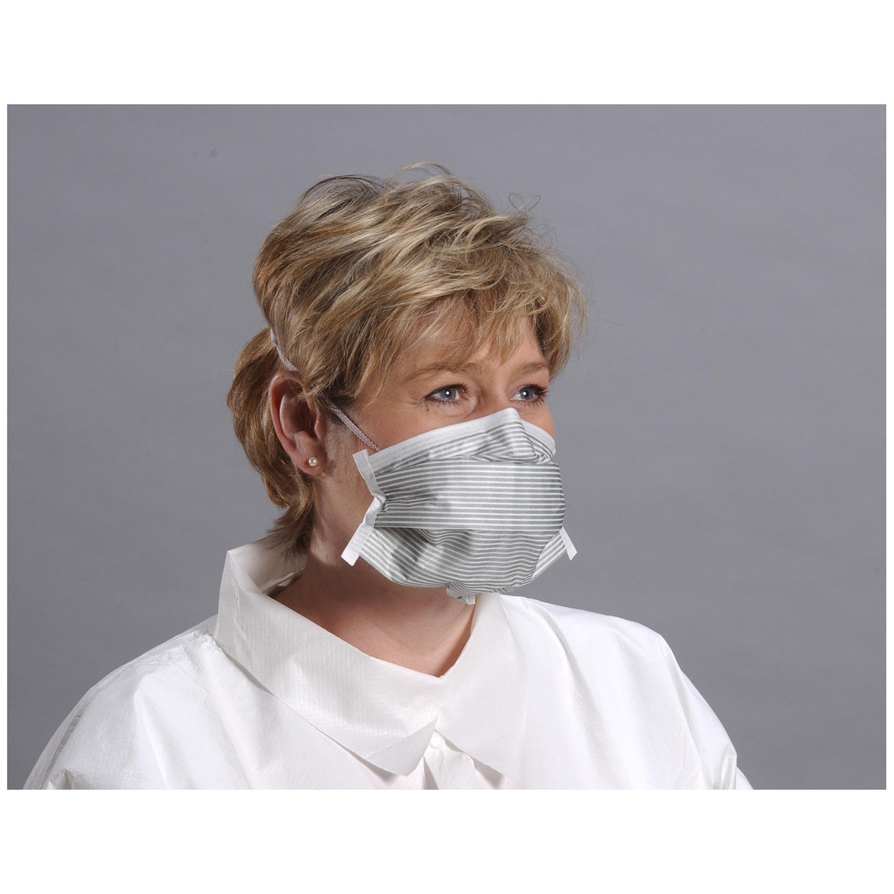 AlphaProTech Critical Cover PFL Laser Mask, Single Band, 8in, Silver, 35/bx, 6bx/cs