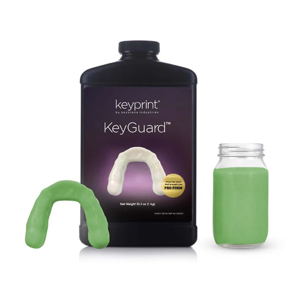 KeyPrint KeyGuard Biocompatible 3D Printing Resin, Green, 1kg/bottle