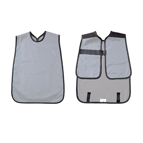 Flow Adult Lead Panoramic X-Ray Apron, without Collar, 0.3 mm, 24" x 27", Grey, ea