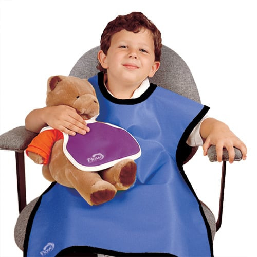 Flow Child Lead Panoramic X-Ray Apron, without Collar, 0.3 mm, 20" x 20", Medium Blue, ea