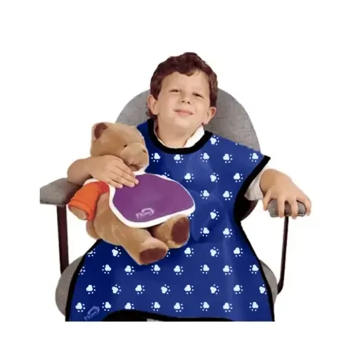 Flow Child Lead Panoramic X-Ray Apron, without Collar, 0.3 mm, 20" x 20", Dog Paw, ea