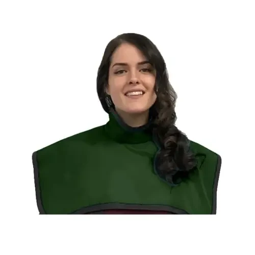 Flow Lead CBCT Pano X-Ray Apron with Collar, 0.3 mm, Hunter Green