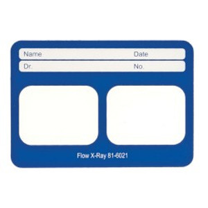 Flow Perfect Pocket Masked X-Ray Film Mounts, Vinyl, Blue, 2 Horizontal Windows, Size 2, 100/bx