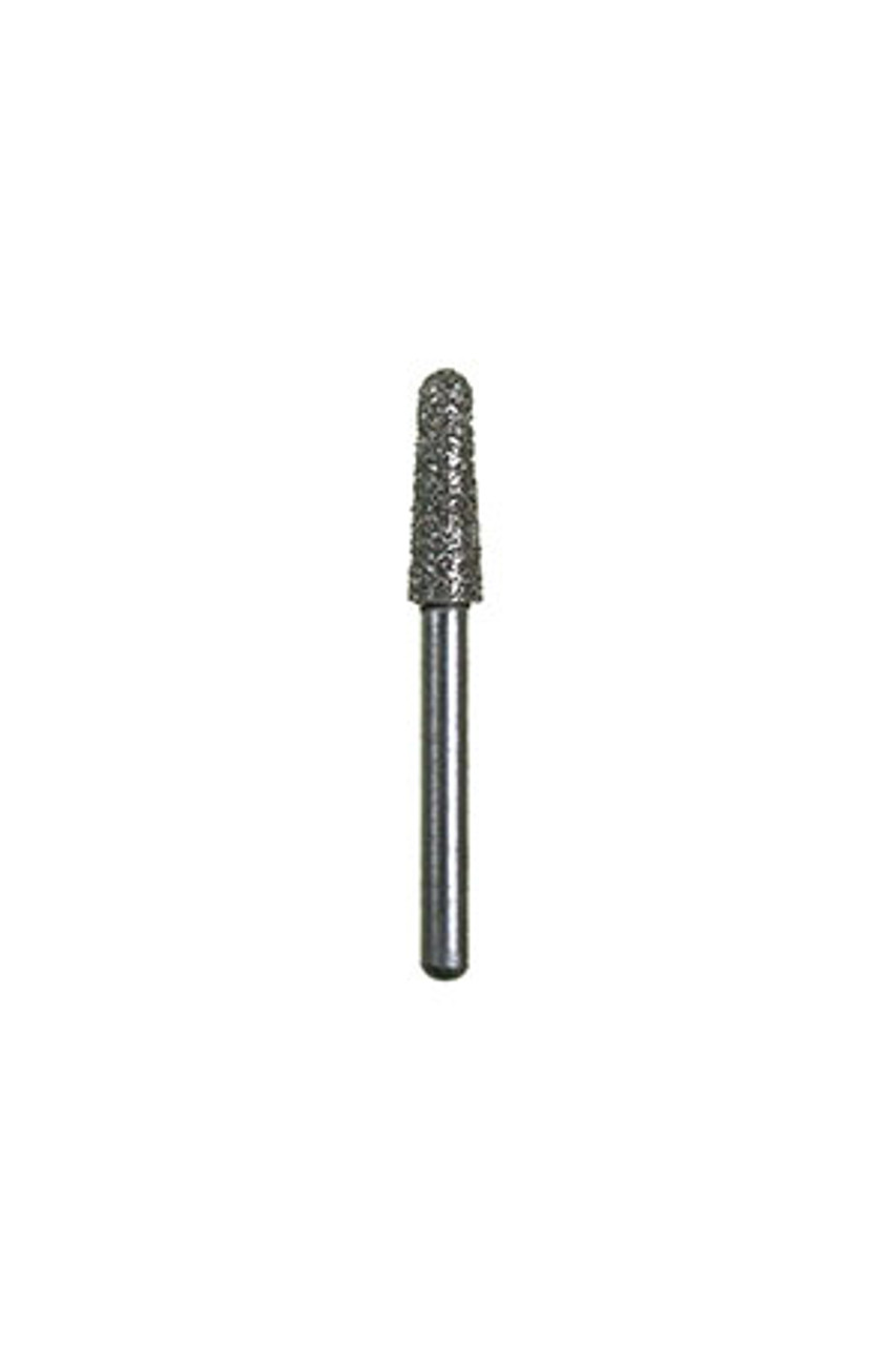 Quala Diamond Bur Round End Taper, Large Head, 856-023 Super Coarse, 25/pkg