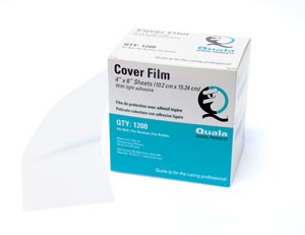 Quala Barrier Cover Film, Clear, 4" x 6", 1200/rl