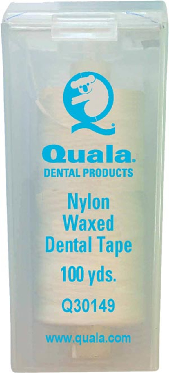 Quala Nylon Dental Tape Refill, Waxed, Fits Standard Office Dispensers, 100 yds, ea