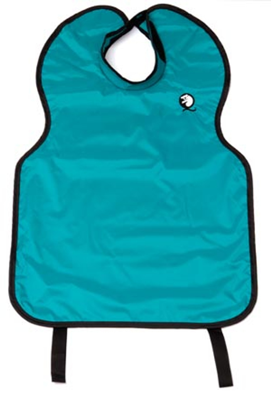 Quala Lead-Free X-Ray Apron, Adult, Attached Collar, Teal