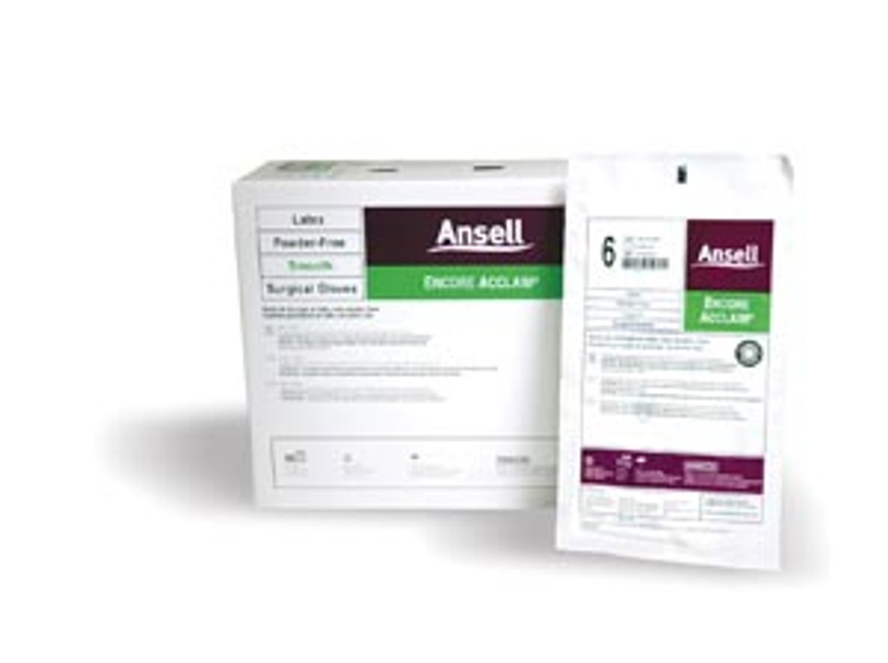 Ansell Encore AcclaimÂ™ PF Latex Surgical Gloves Size 6, 50 pr/bx