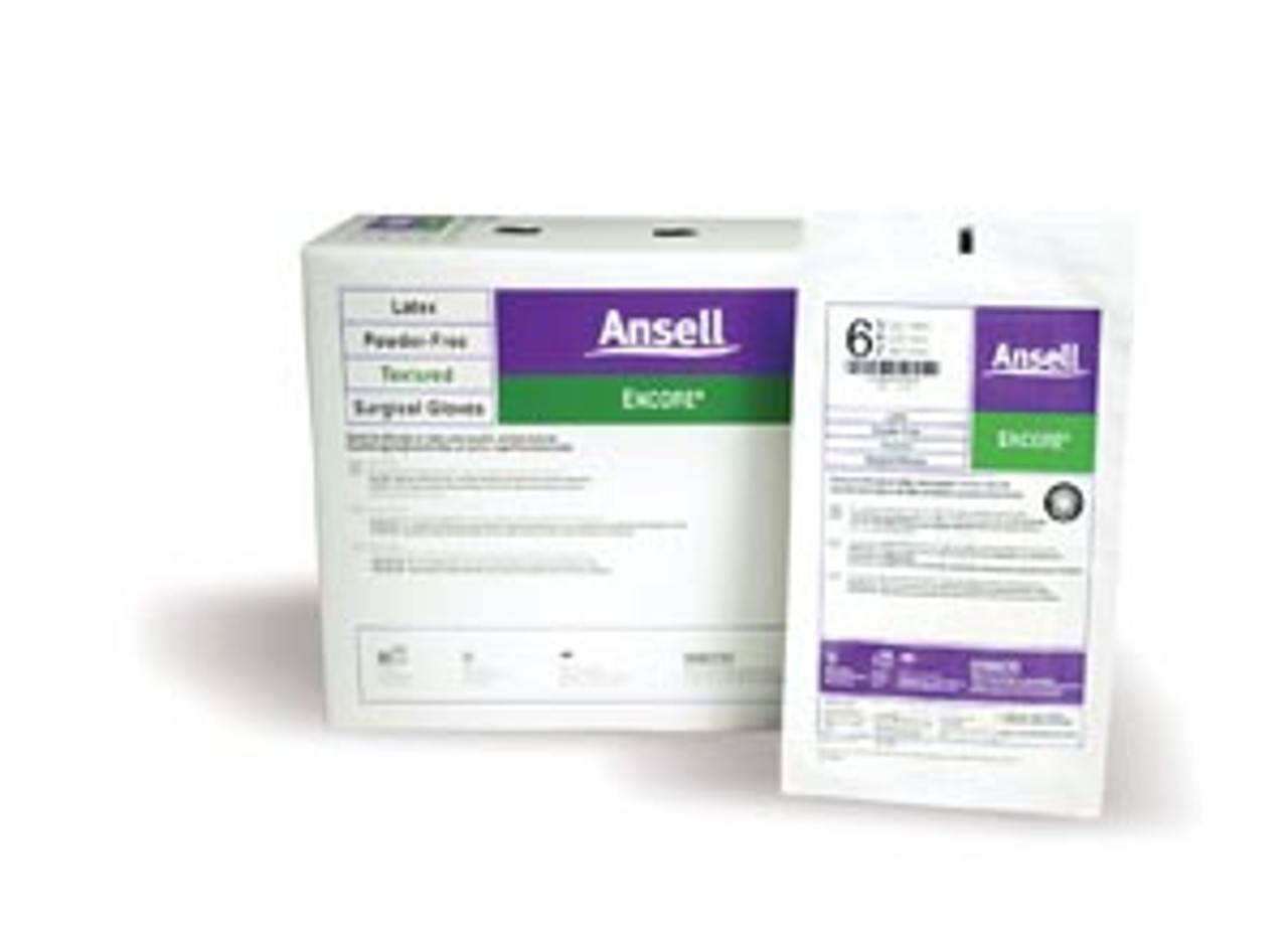 Ansell Encore PF Sterile Surgical Gloves Size 6½, 50 pr/bx ,4bx/cs