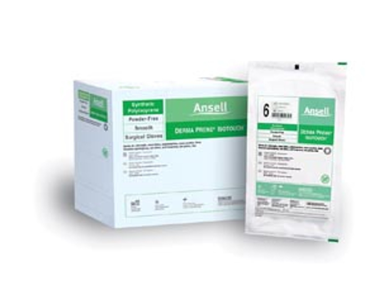 Ansell Gammex Non-Latex PI Surgical Gloves 100% Synthetic Polyisoprene, No Natural Rubber, Sterile, PF, Surgical, Size 8Â½, 50 pr/bx