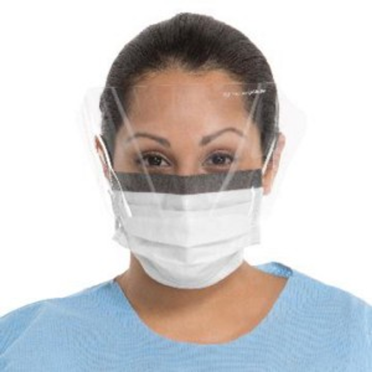 Halyard Kimguard Fog-Free Procedure Mask, So Soft Lining, Wrap around Visor 25/bx, 4 bx/cs