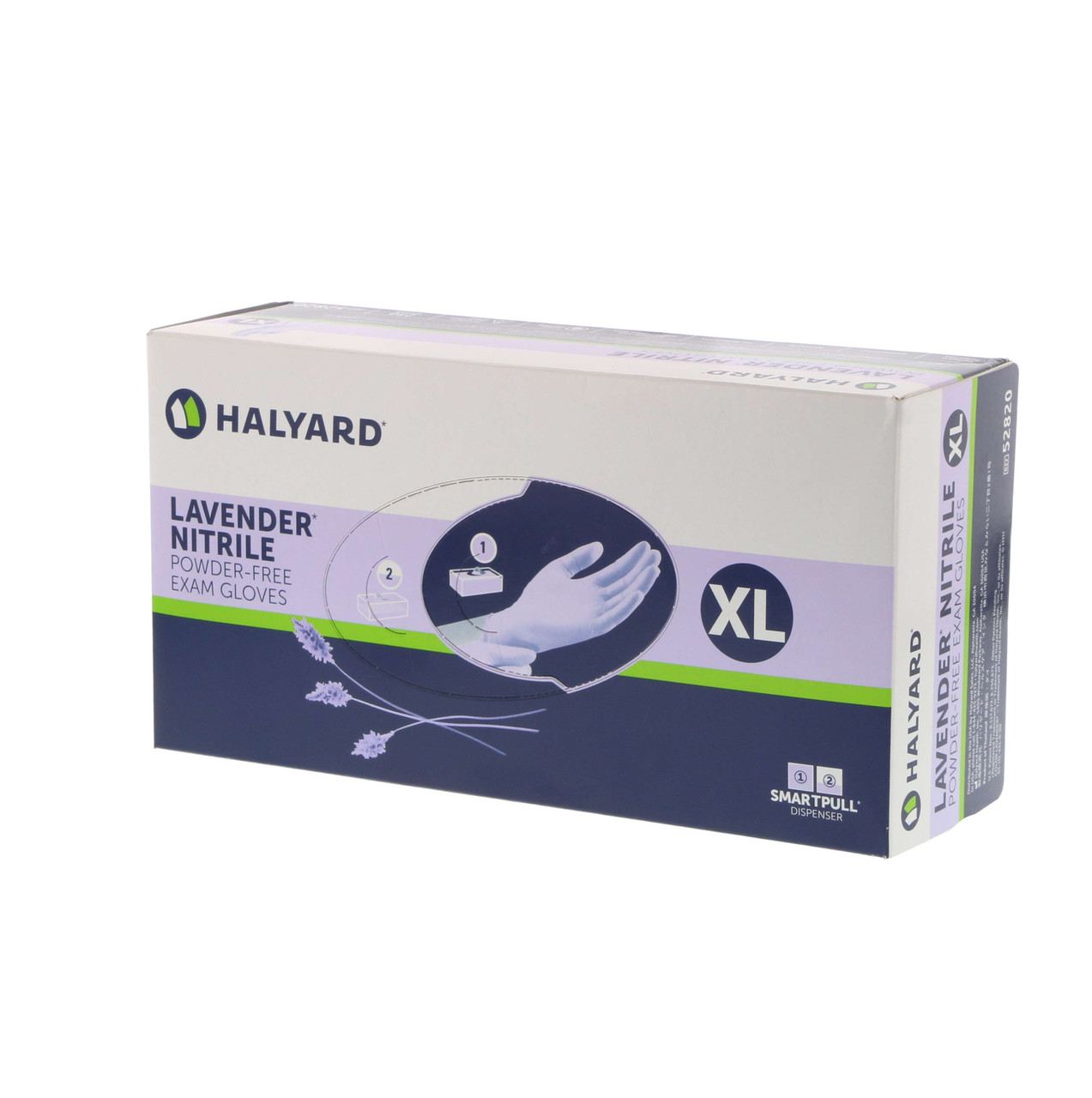 Halyard Lavender Nitrile Exam Gloves, X-Large, 230/bx 52820