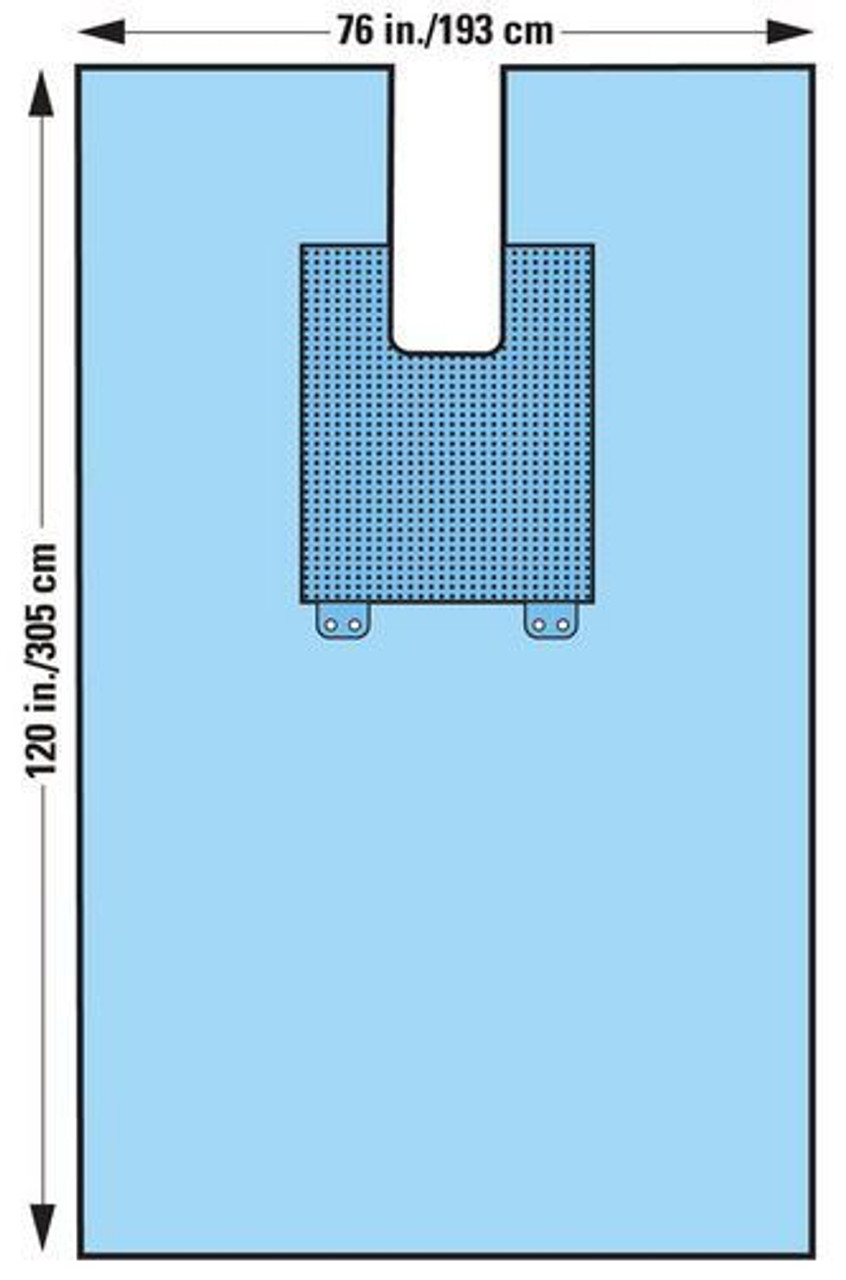 Halyard Kimguard Chest U-Bar, Pack 2, 8/cs