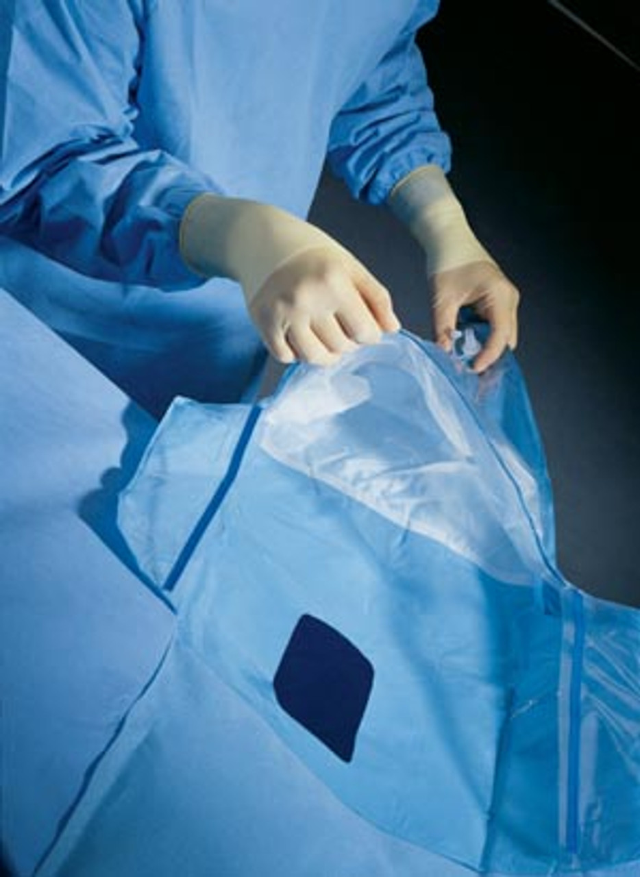 Halyard Kimguard GYN/ Urology Drape, Attached Fluid Collection Pouch, Sterile, 10/cs