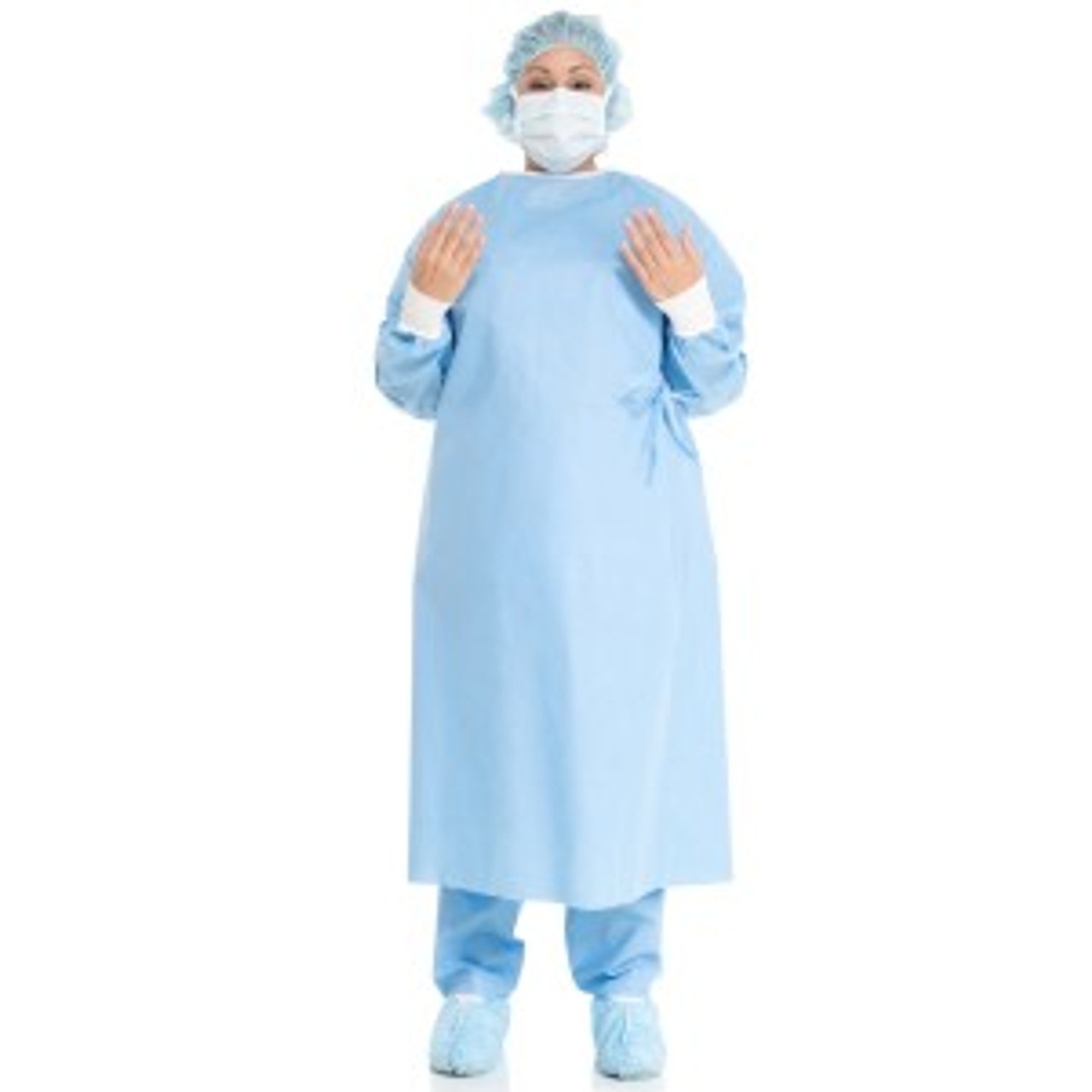 Halyard Kimguard Surgical Gown, Adjustable Hook & Loop Neckline, X-Large, Sterile, 20/cs