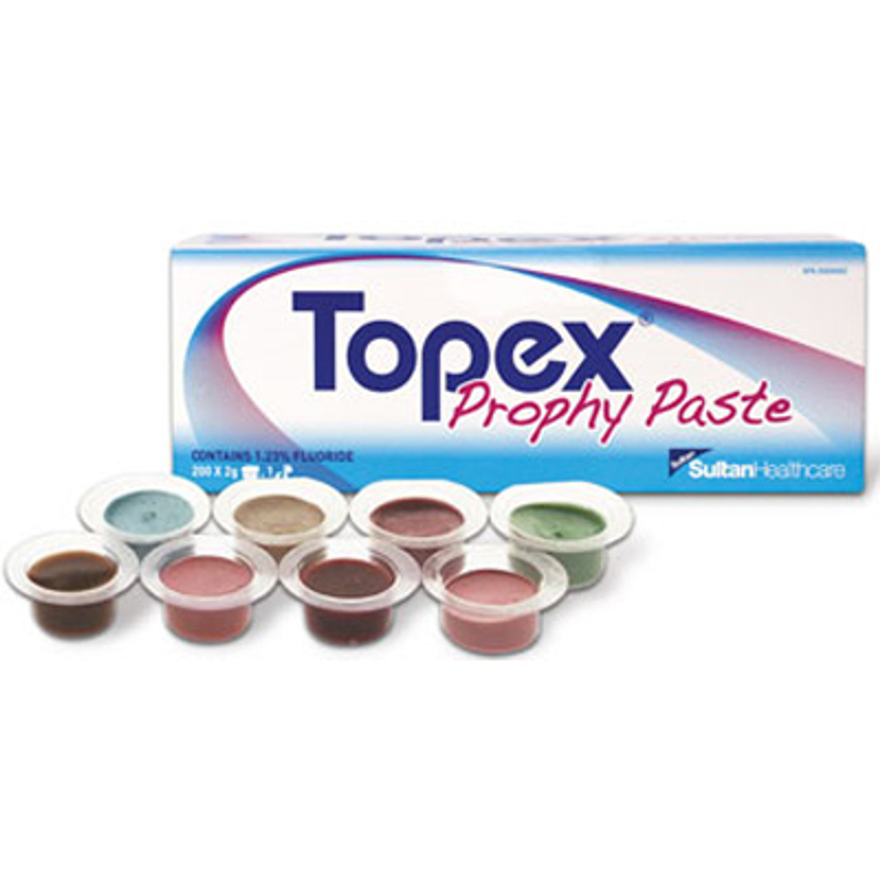 Sultan Topex Prophylaxis Paste Cups Mint, X-Coarse, 200 cups/bx