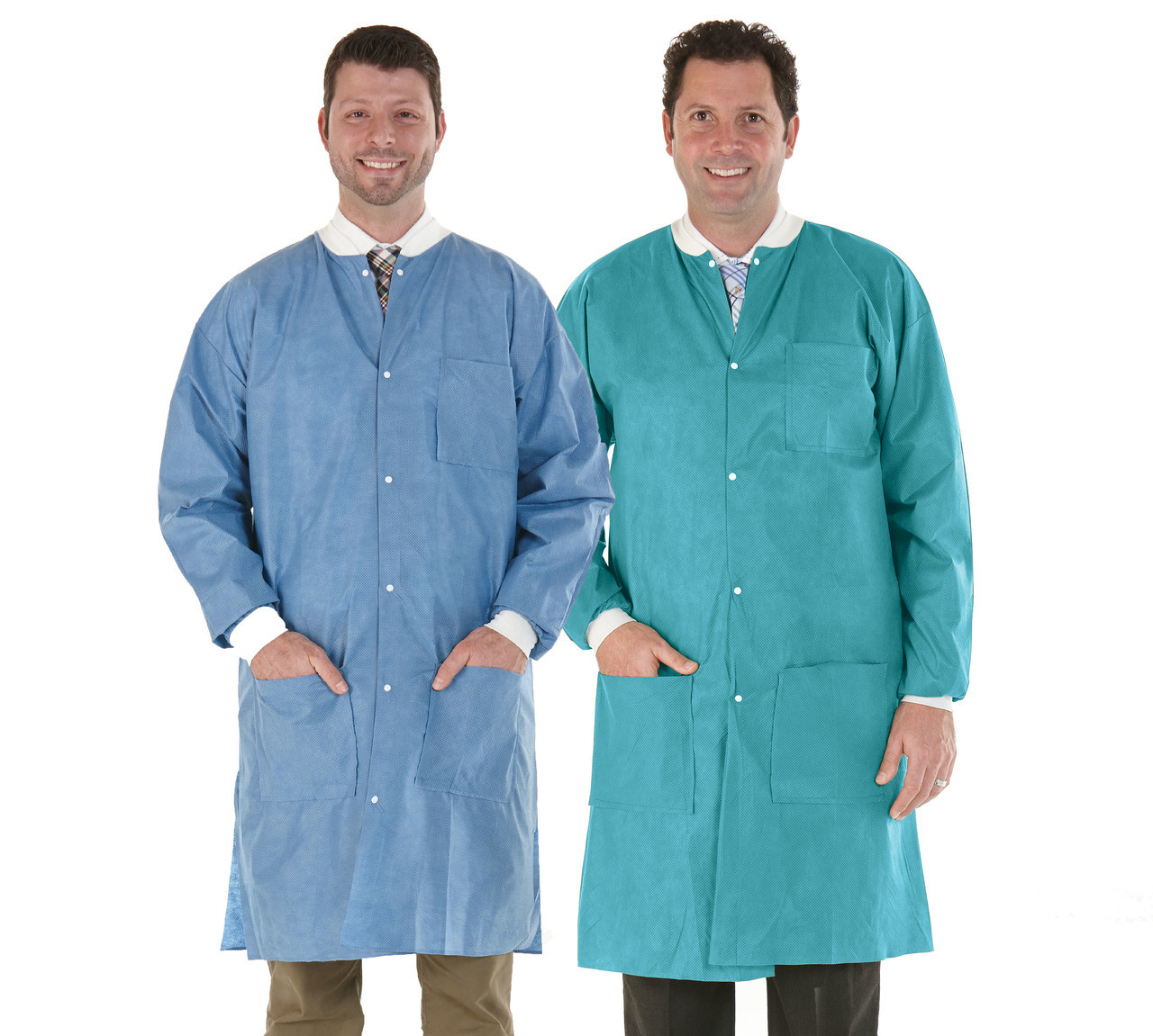 Medicom Lab Coats High Performance, Soft Blue, Medium, 12/bg