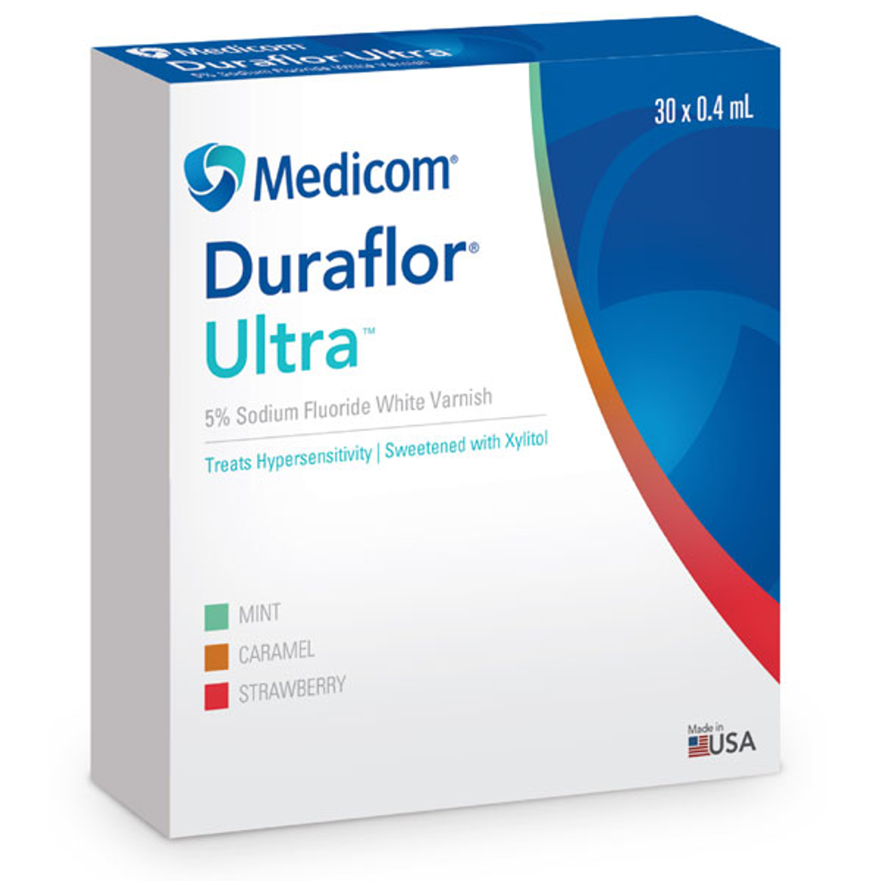 Medicom Sodium Fluoride Varnish , Strawberry, 0.4mL Unit Dose, 200/cs