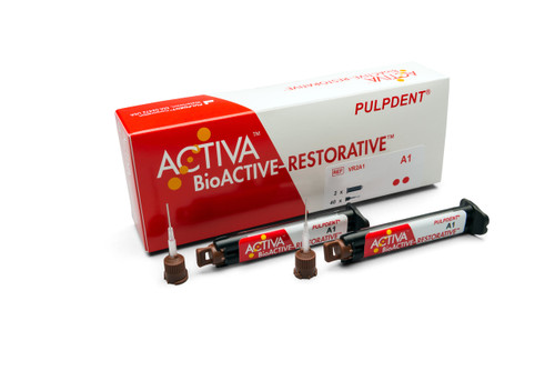 Pulpdent ACTIVA BioACTIVE Restorative Value Refill, 2x5ml Syringe A3.5 Pulpdent ACTIVA BioACTIVE Restorative Value Refill, 2x5ml Syringe A3.5