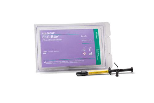 Pulpdent Seal-Rite Kit Contains: 4 x 1.2mL Syringes (34.4% filled) + 8 Applicator Tips, Off-White Shade Pulpdent Seal-Rite Kit Contains: 4 x 1.2mL Syringes (34.4% filled) + 8 Applicator Tips, Off-White Shade
