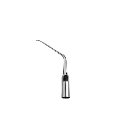 Thin, contra-angle diamond-coated finishing instrument used for removal of residual debris and designed to enhance access to deep periodontal pockets and furcations. Thin, contra-angle diamond-coated finishing instrument used for removal of residual debris and designed to enhance access to deep periodontal pockets and furcations.