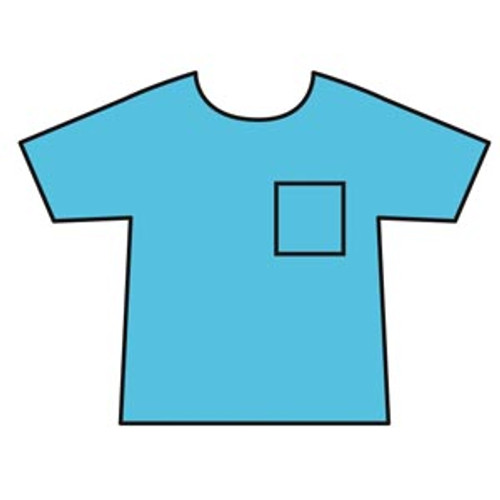 Halyard Scrub Shirt, Blue, Large, 48/cs