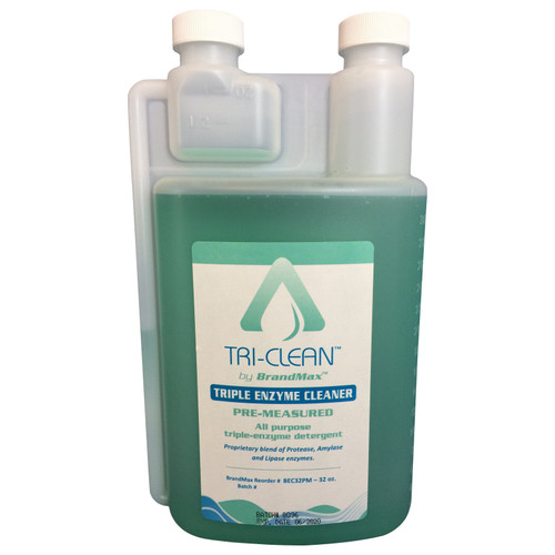 Brandmax Tri-CleanEnzymatic Cleaners Concentrate 32oz