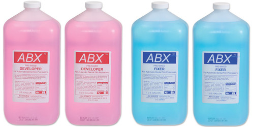 ABX X-Ray Developer & Fixer, 2 Gal of Each, 4gal/cs