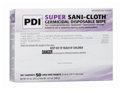 Pdi Super Sani Cloth 30 Kill Claims 2 Minutes Large Individual