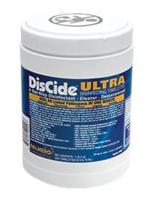 Palmero DisCide Ultra Towelettes, 6x 6 ¾, 160ct/can Palmero DisCide Ultra Towelettes, 6x 6 ¾, 160ct/can