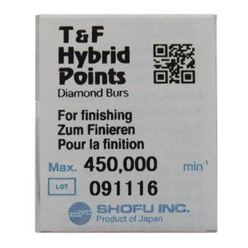 Shofu Hybrid Point T&F Diamond Burs, Shape #7404, ISO #277/014, 3.0 Length, Super Fine, 3/pk Shofu Hybrid Point T&F Diamond Burs, Shape #7404, ISO #277/014, 3.0 Length, Super Fine, 3/pk