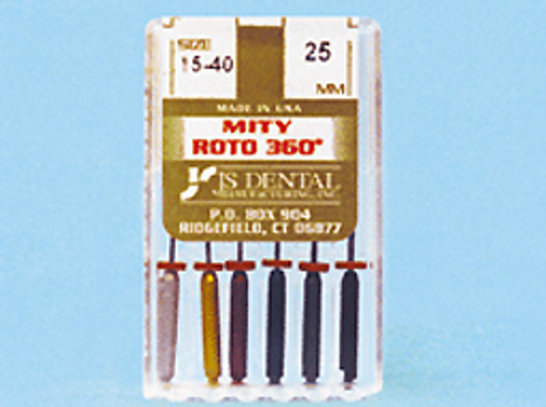 JS Dental Mity Roto 360 25 mm #45-80, 6/bx