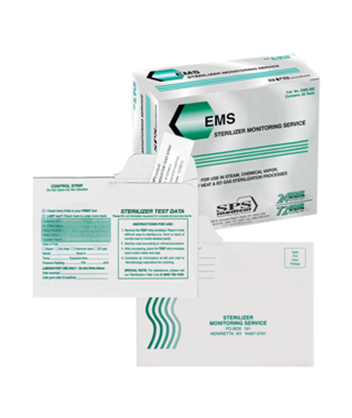 Crosstex EMS Sterilizer Monitoring Service, 12 tests/bx Crosstex EMS Sterilizer Monitoring Service, 12 tests/bx