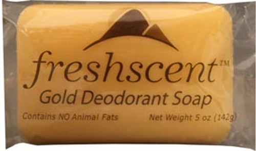 NWI Freshscent Gold Deodorant Soap, Individually Wrapped, 5 oz, 72/cs
