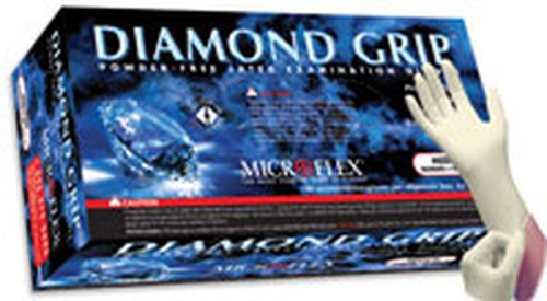 Microflex Diamond Grip Latex PF Gloves 100/bx - L,10 bx/cs  (US Only) Microflex Diamond Grip Latex PF Gloves 100/bx - L,10 bx/cs  (US Only)
