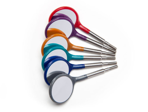 Zirc Crystal HD #5 Mouth Mirror Head, Screw-On Cone Socket, Jewel Assorted, 12/pk Zirc Crystal HD #5 Mouth Mirror Head, Screw-On Cone Socket, Jewel Assorted, 12/pk