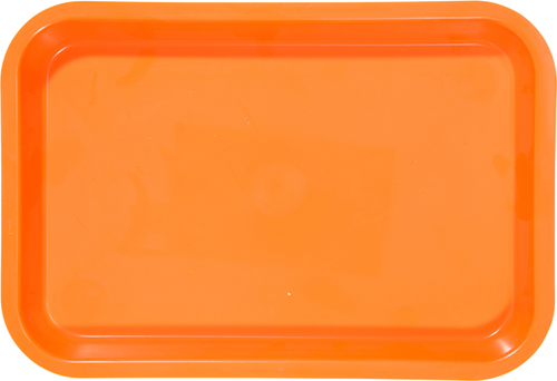 Zirc Mini Tray 9-3/8"x6-3/8"x7/8", Neon Orange, ea