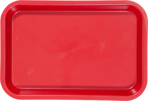 Zirc Mini Tray 9-3/8"x6-3/8"x7/8", Red, ea