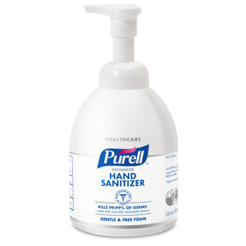 Gojo Purell Advanced Hand Sanitizer Green Certified Foam 535 mL Table Top Pump Bottle, ea Gojo Purell Advanced Hand Sanitizer Green Certified Foam 535 mL Table Top Pump Bottle, ea