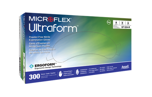 Microflex Ultraform PF Nitrile Exam Gloves, 300/bx, XS/S,10 bx/cs (US Only) Microflex Ultraform PF Nitrile Exam Gloves, 300/bx, XS/S,10 bx/cs (US Only)