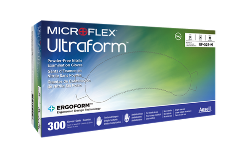 Microflex Ultraform PF Nitrile Exam Gloves, 300/bx, M,10 bx/cs  (US Only) Microflex Ultraform PF Nitrile Exam Gloves, 300/bx, M,10 bx/cs  (US Only)