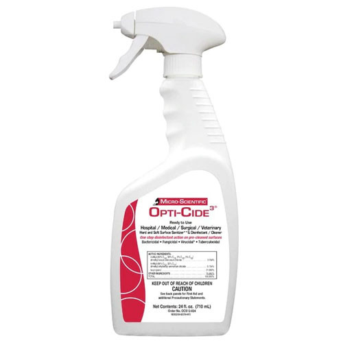 Opti-Cide3 Disinfectant Surface Cleaner 24 oz. Spray Bottle, ea OCS12-024 Opti-Cide3 Disinfectant Surface Cleaner 24 oz. Spray Bottle, ea OCS12-024